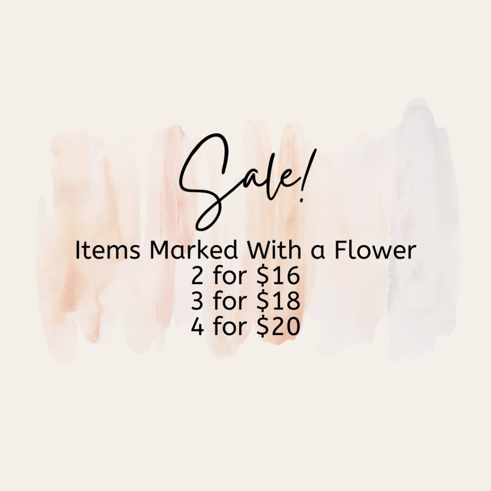 🌻Sale! Items marked with flower apply.